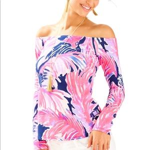 Lilly Pulitzer Audelia Off the Shoulder Top (S)